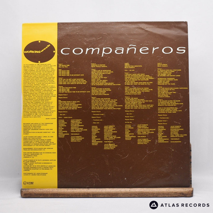 Working Week - Compañeros - LP Vinyl Record - VG+/EX