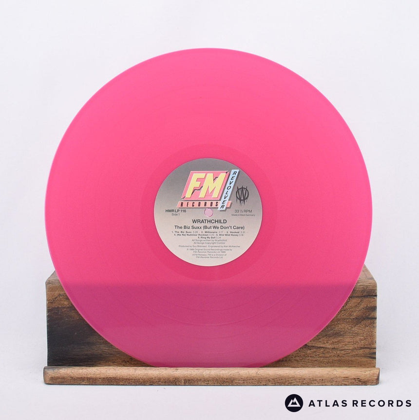 Wrathchild - The Biz Suxx (But We Don't Care) - Pink LP Vinyl Record - VG+/EX