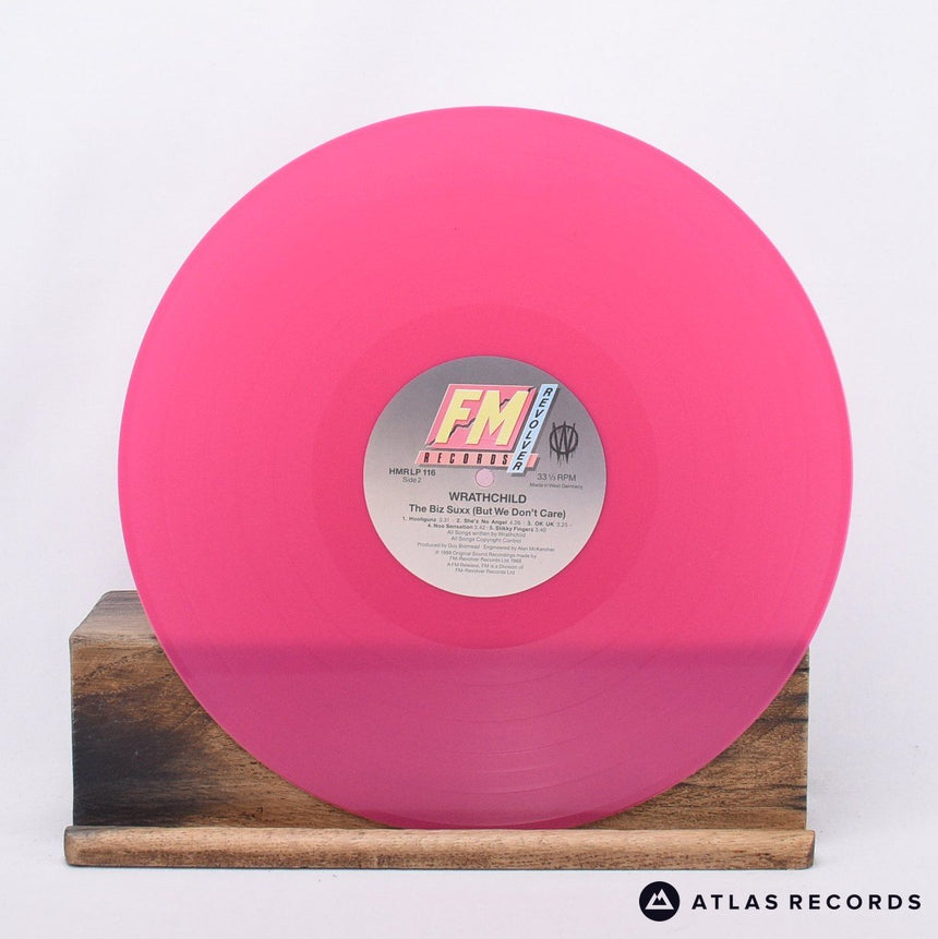 Wrathchild - The Biz Suxx (But We Don't Care) - Pink LP Vinyl Record - VG+/EX