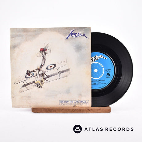 X-Ray Spex Highly Inflammable 7" Vinyl Record - Front Cover & Record