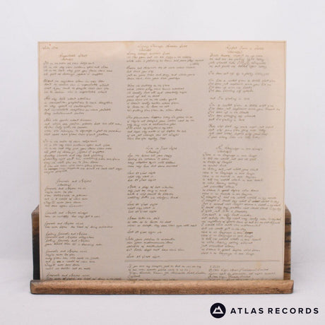 XTC - Black Sea - Lyric Sheet Townhouse A2 B-1 LP Vinyl Record - VG+/VG+