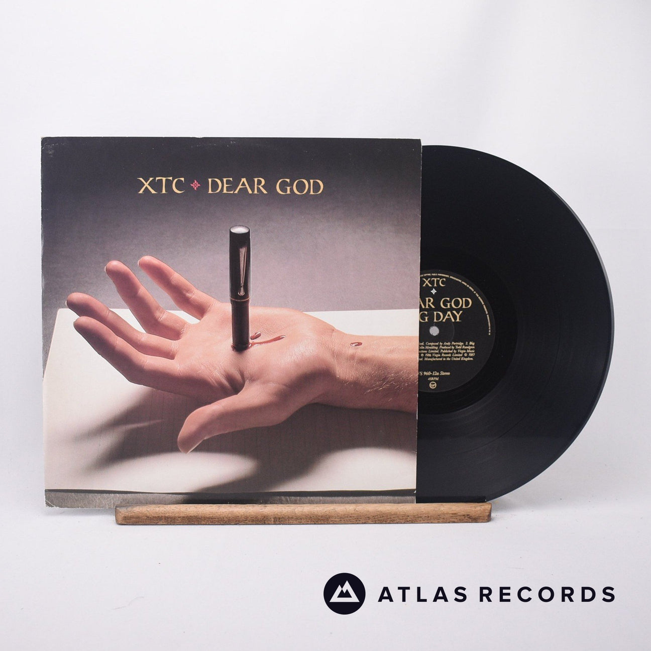 XTC Dear God 12" Vinyl Record - Front Cover & Record