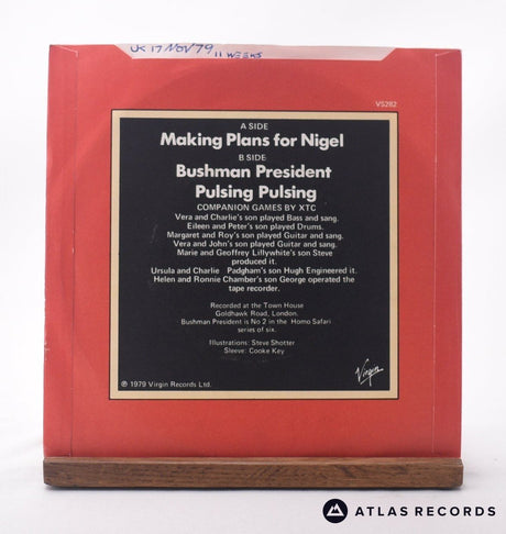 XTC - Making Plans For Nigel - 7" Vinyl Record - VG+/EX
