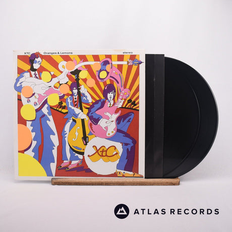 XTC Oranges & Lemons 2 x LP Vinyl Record - Front Cover & Record