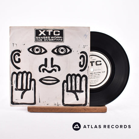 XTC Senses Working Overtime 7" Vinyl Record - Front Cover & Record