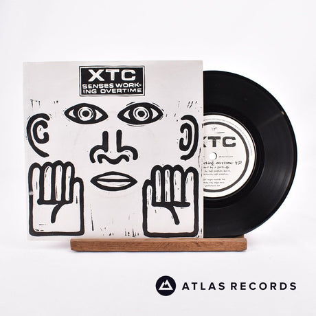 XTC Senses Working Overtime 7" Vinyl Record - Front Cover & Record