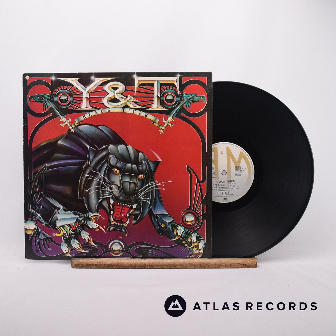 Y & T Black Tiger LP Vinyl Record - Front Cover & Record