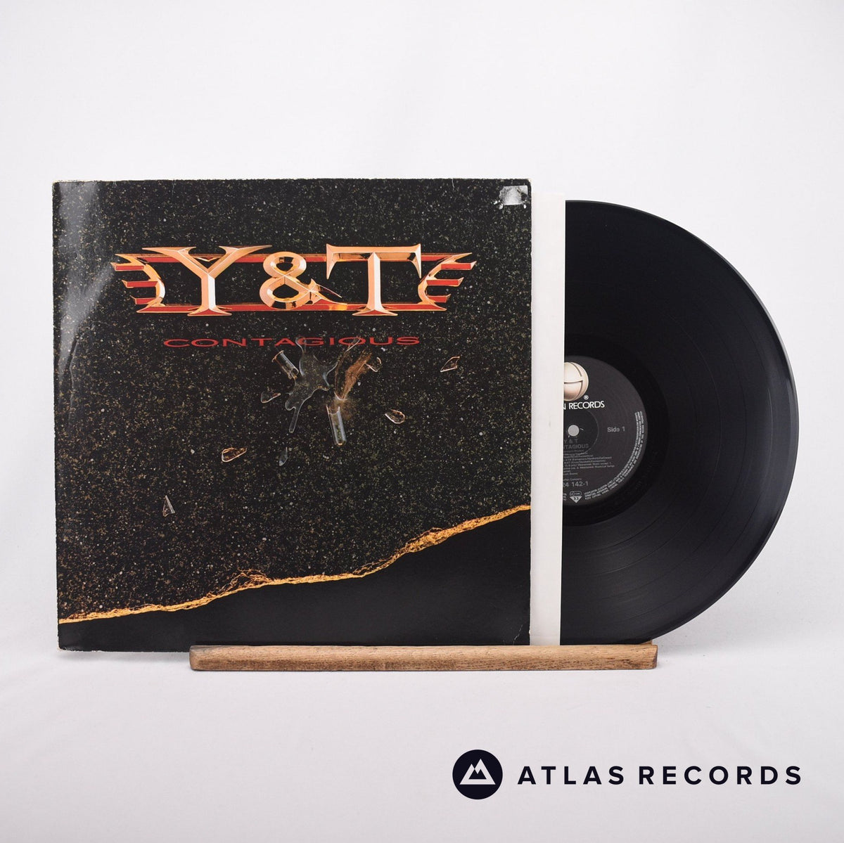 Y & T Contagious LP Vinyl Record - Front Cover & Record