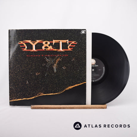 Y & T Contagious LP Vinyl Record - Front Cover & Record