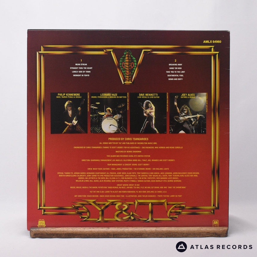 Y & T - Mean Streak - A1 B1 LP Vinyl Record - EX/EX