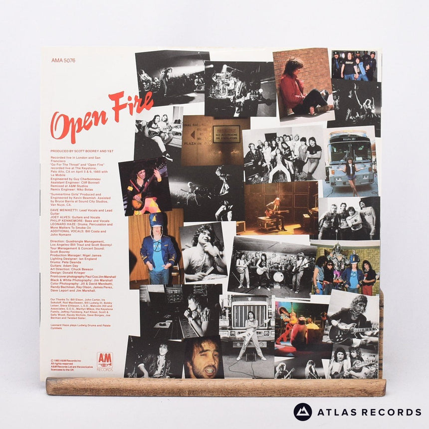 Y & T - Open Fire - LP Vinyl Record - VG+/VG+