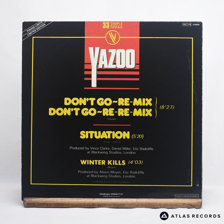 Yazoo - Don't Go (Re-mixes) / Situation - 12" Vinyl Record - VG+/NM