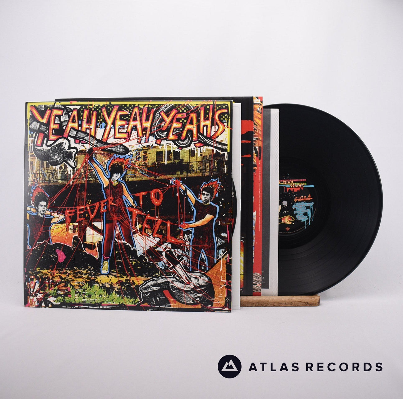 Yeah Yeah Yeahs Fever To Tell LP Vinyl Record - Front Cover & Record