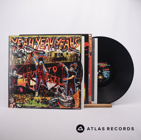 Yeah Yeah Yeahs Fever To Tell LP Vinyl Record - Front Cover & Record