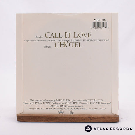 Yello - Call It Love - 7" Vinyl Record - NM/EX