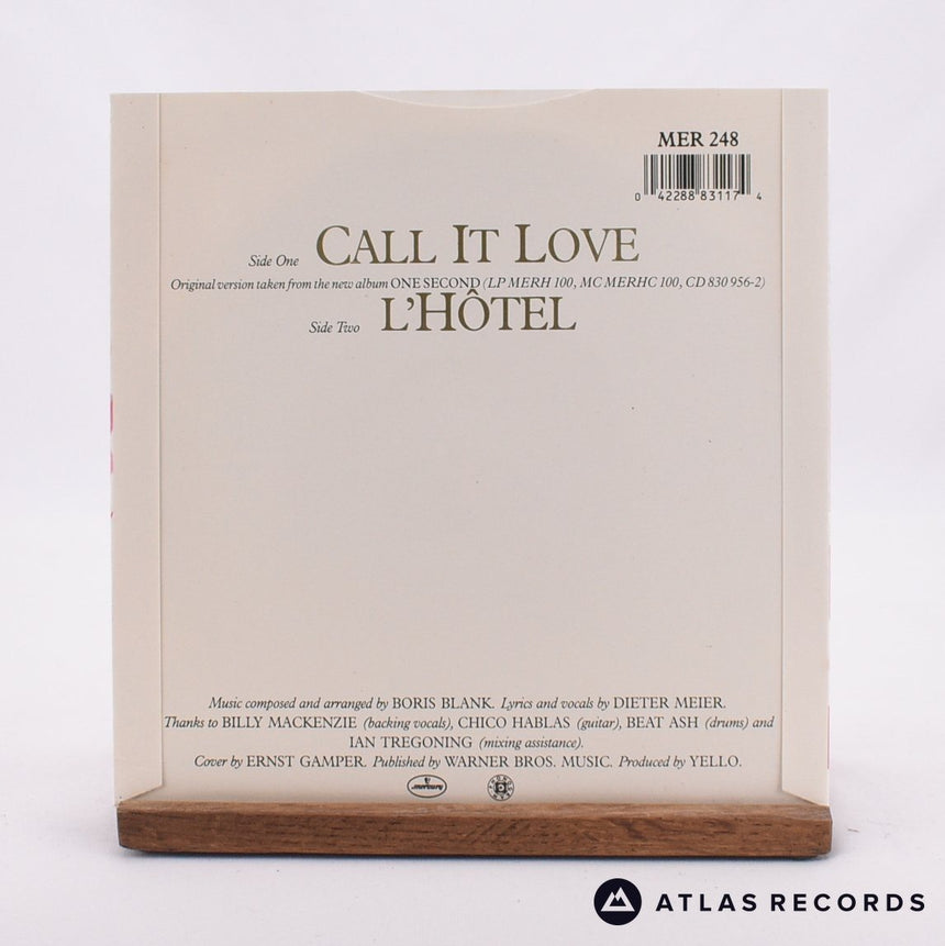 Yello - Call It Love - 7" Vinyl Record - NM/EX