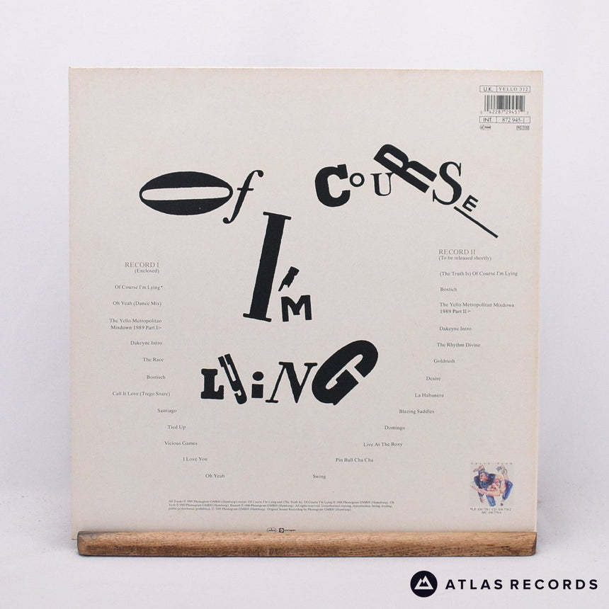 Yello - Of Course I'm Lying - Townhouse Gatefold 12" Vinyl Record - EX/EX