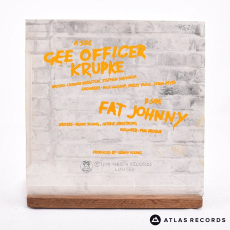 Yellow Dog - Gee Officer Krupke - 7" Vinyl Record - EX/VG+