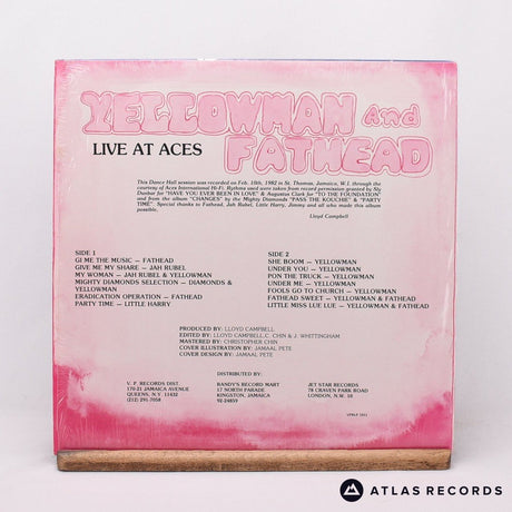 Yellowman & Fathead - Live At Aces - LP Vinyl Record - EX/EX