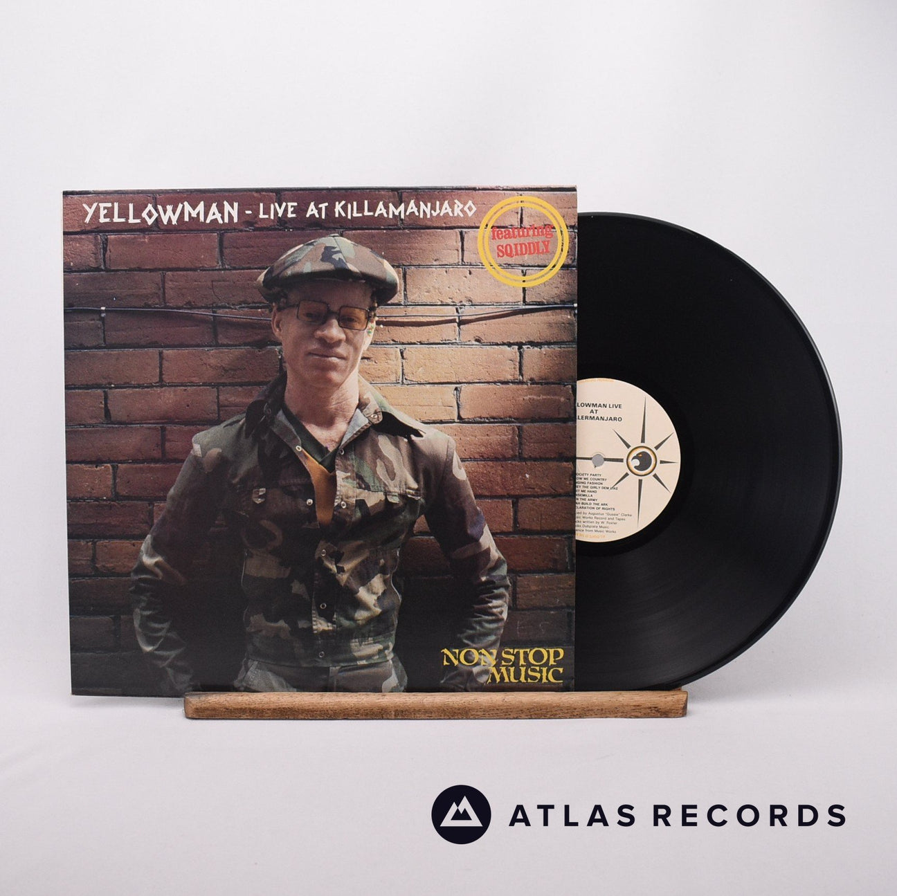 Yellowman Live At Killamanjaro LP Vinyl Record - Front Cover & Record