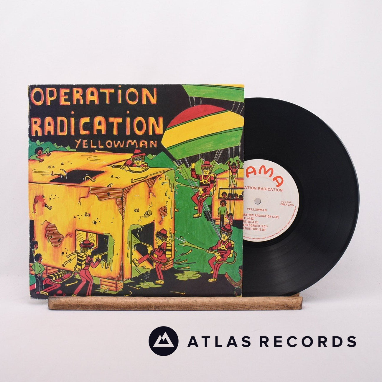 Yellowman Operation Radication LP10" Vinyl Record - Front Cover & Record