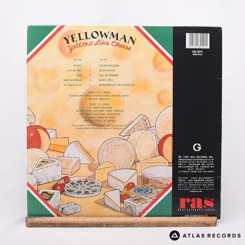 Yellowman - Yellow Like Cheese - LP Vinyl Record - EX/EX