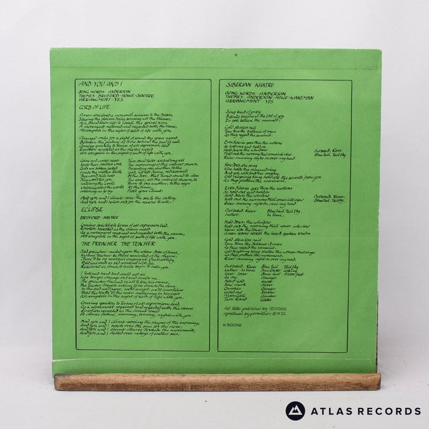 Yes - Close To The Edge - Gatefold LP Vinyl Record - VG+/EX