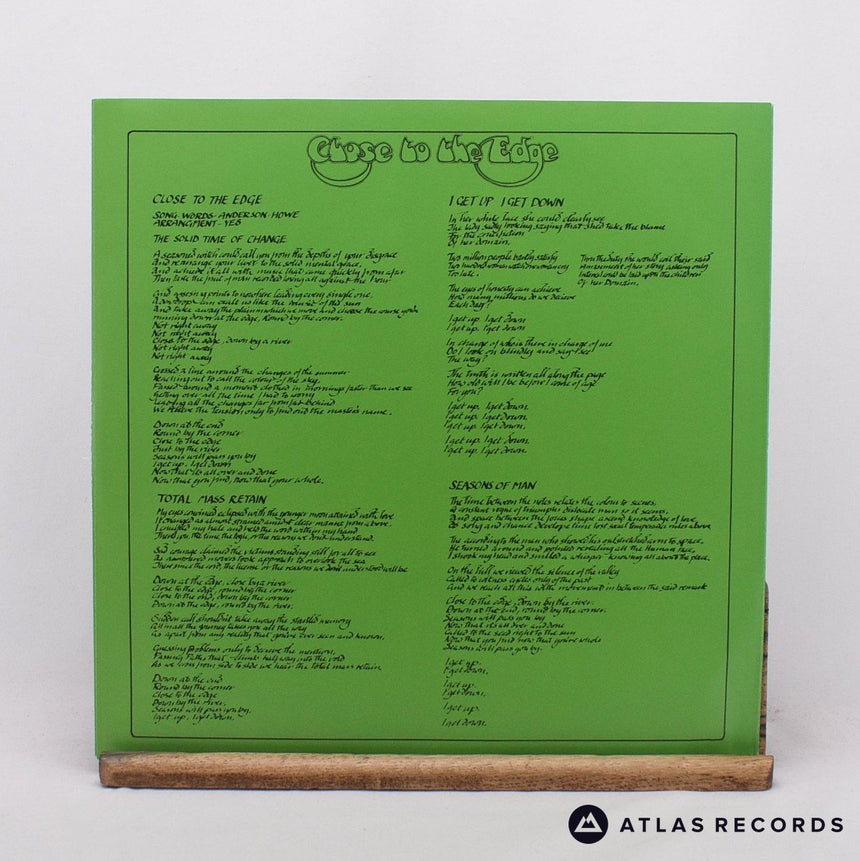 Yes - Close To The Edge - 180G Reissue Gatefold A1 B2 LP Vinyl Record - NM/NM