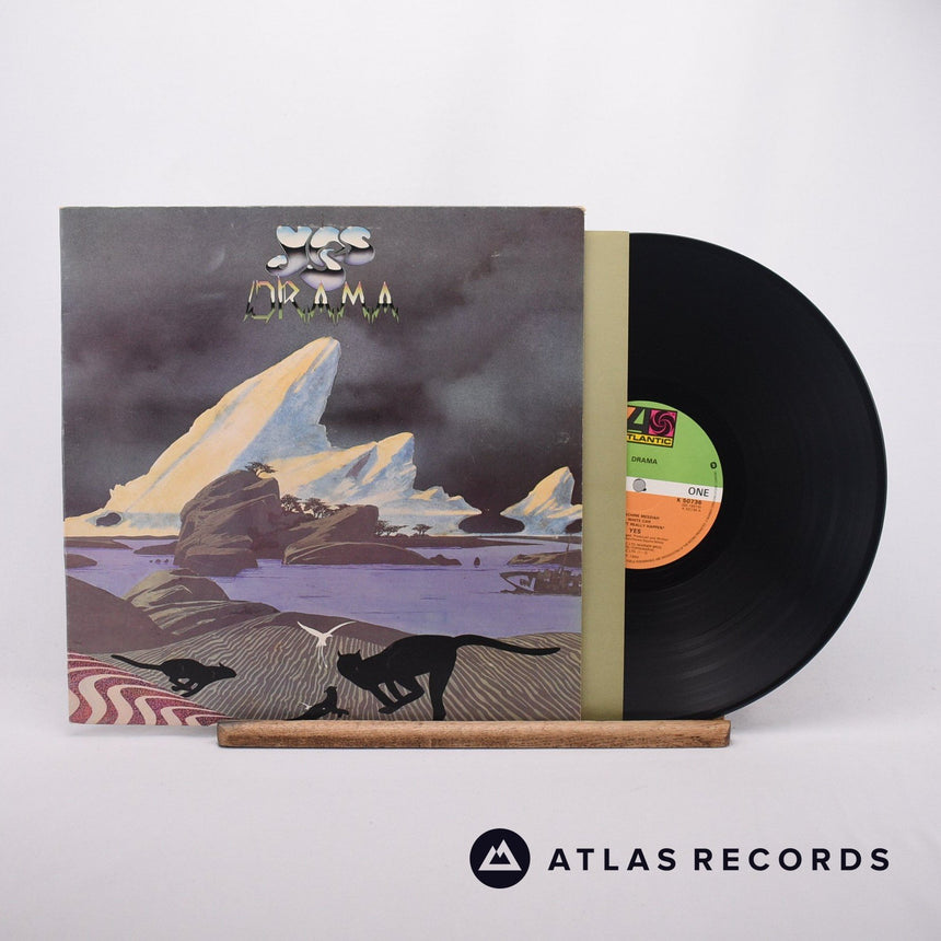 Yes Drama LP Vinyl Record - Front Cover & Record