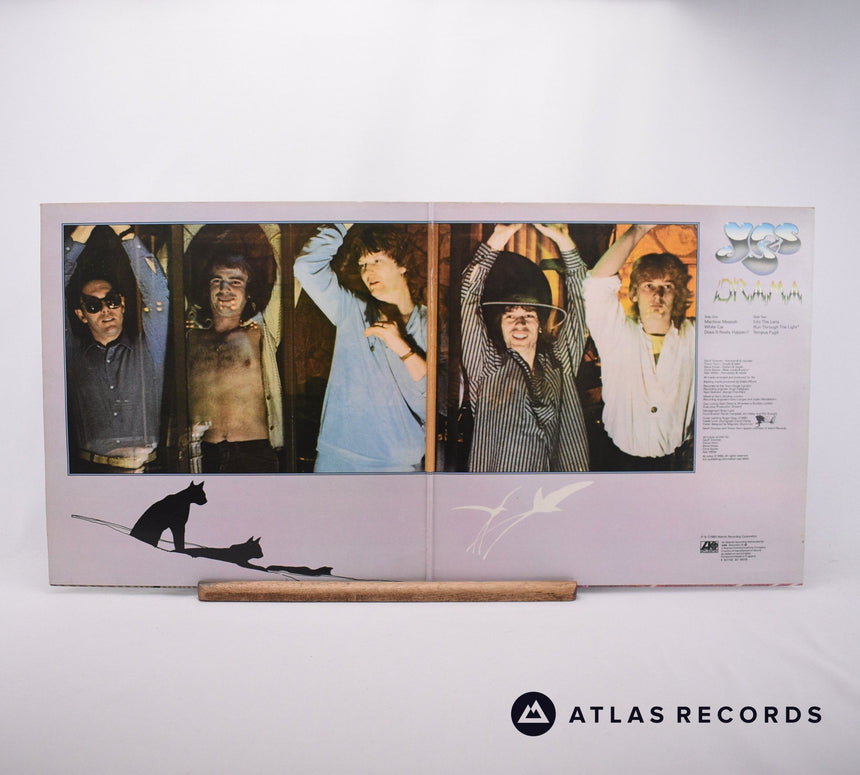 Yes - Drama - Lyric Sheet Strawberry Gatefold LP Vinyl Record - VG+/EX