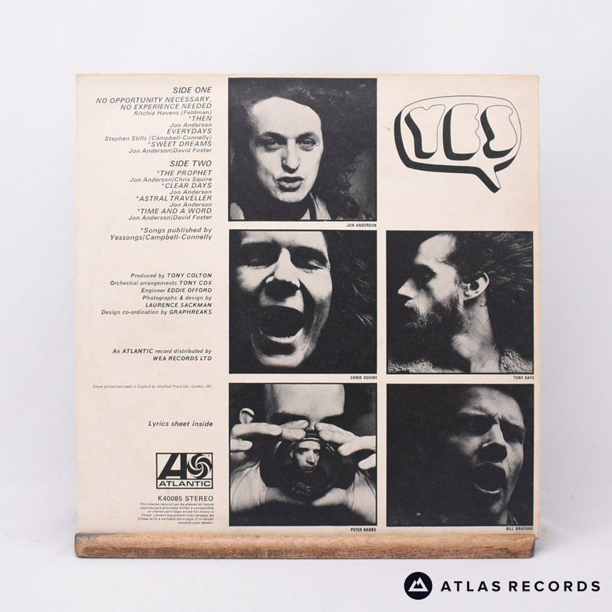 Yes - Time And A Word - Lyric Sheet Reissue LP Vinyl Record - EX/EX