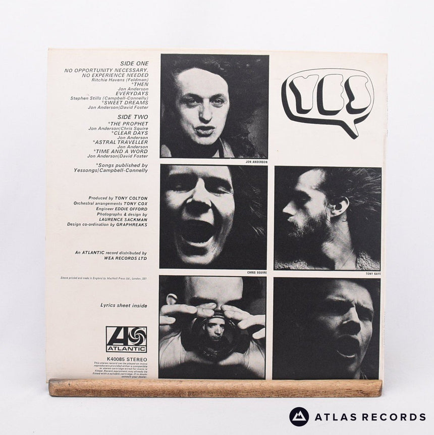 Yes - Time And A Word - Insert Reissue LP Vinyl Record - VG+/VG+