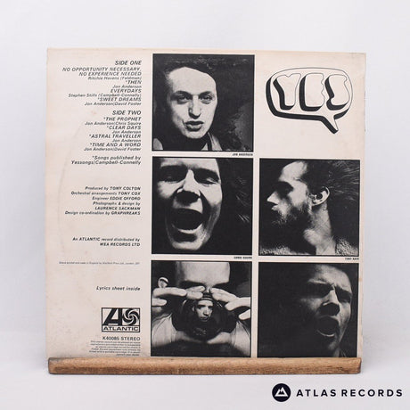 Yes - Time And A Word - Insert Reissue LP Vinyl Record - VG+/VG+