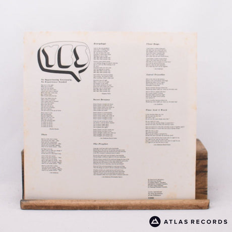 Yes - Time And A Word - Insert Reissue LP Vinyl Record - VG+/EX