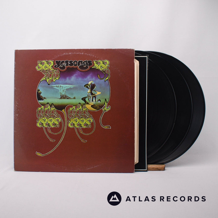 Yes Yessongs 3 x LP Vinyl Record - Front Cover & Record