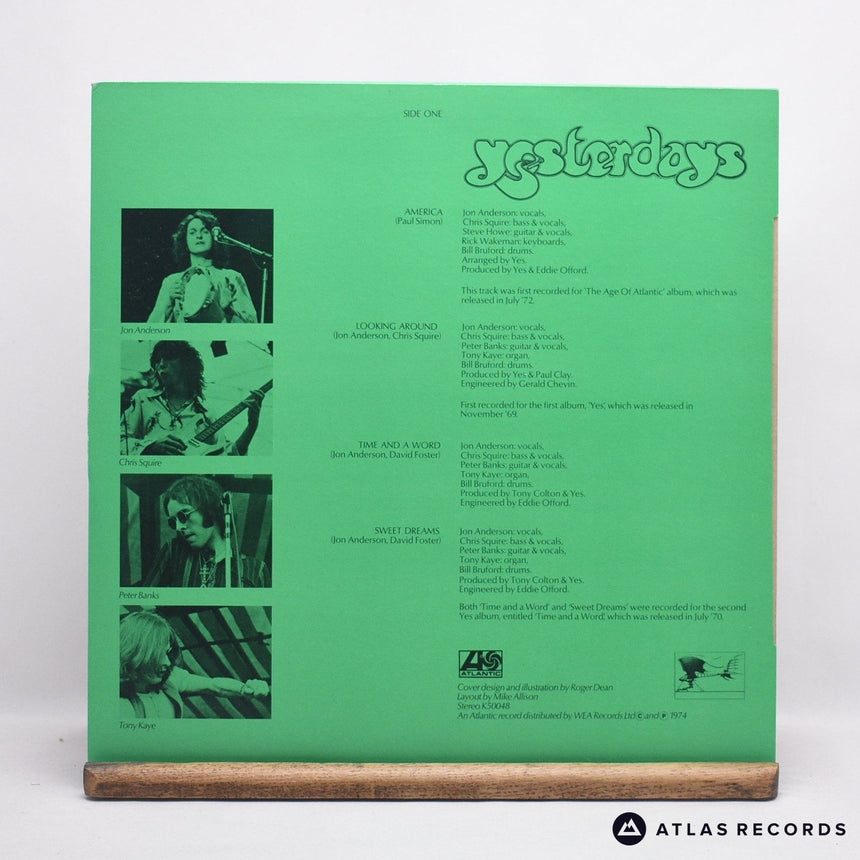 Yes - Yesterdays - A1 B1 LP Vinyl Record - EX/EX