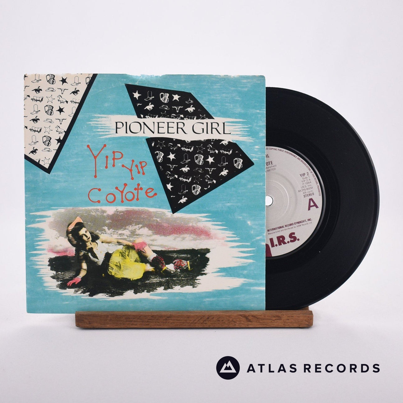 Yip Yip Coyote Pioneer Girl 7" Vinyl Record - Front Cover & Record
