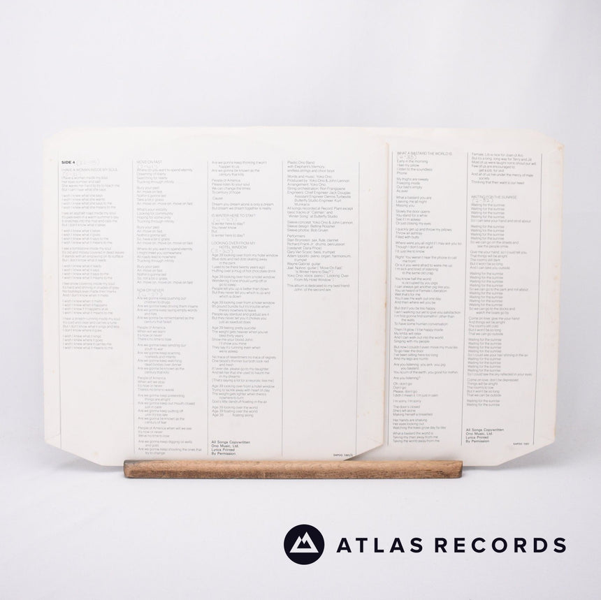 Yoko Ono - Approximately Infinite Universe - 2 x LP Vinyl Record - EX/VG+