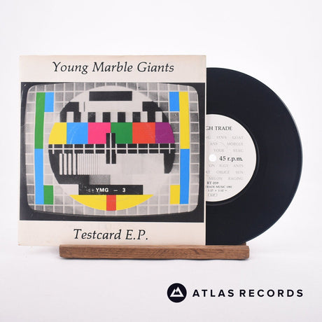 Young Marble Giants Testcard E.P. 7" Vinyl Record - Front Cover & Record