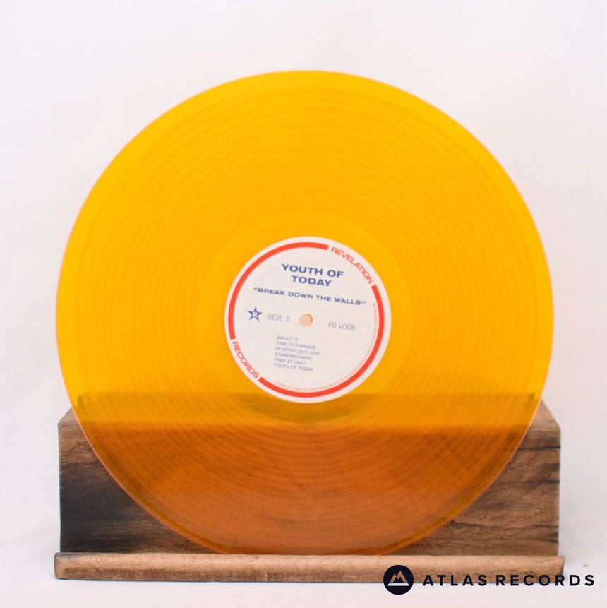 Youth Of Today - Break Down The Walls - Gold LP Vinyl Record - NM/NM