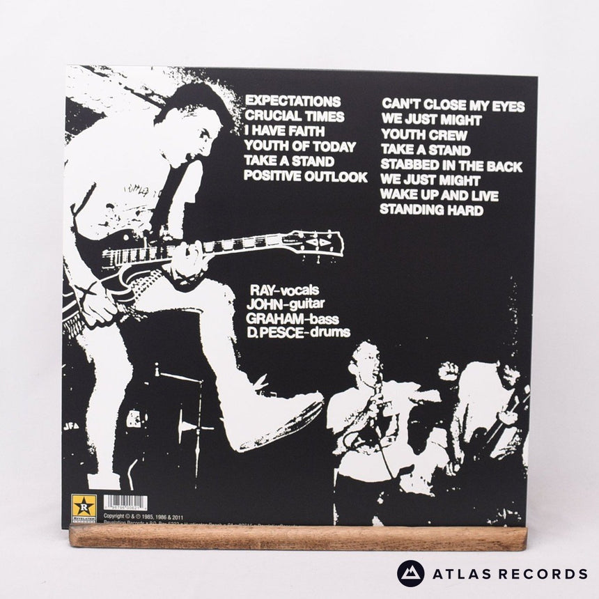 Youth Of Today - Can't Close My Eyes - Oxblood Lyric Sheet LP Vinyl Record