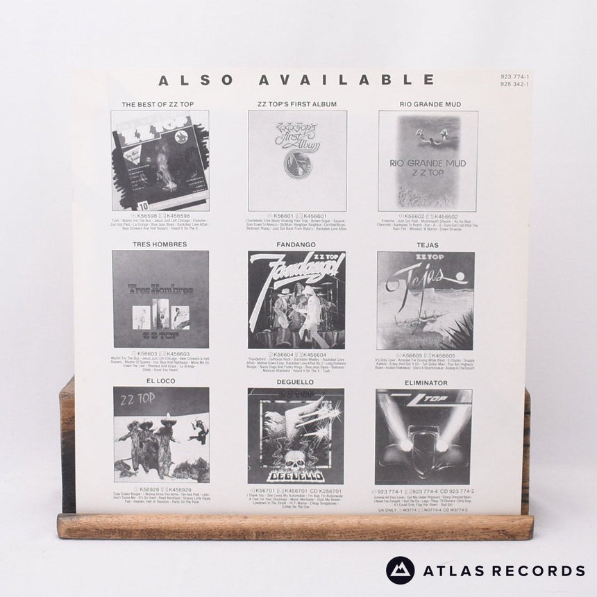 ZZ Top - Afterburner - Insert LP Vinyl Record - EX/EX