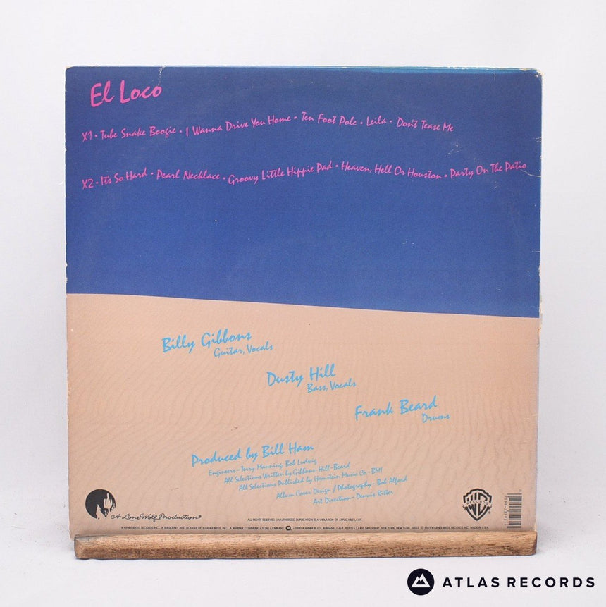 ZZ Top - El Loco - Reissue Us LP Vinyl Record - VG+/EX