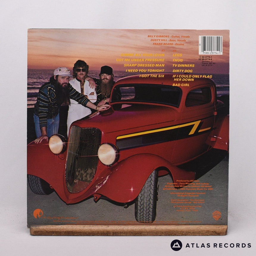 ZZ Top - Eliminator - Insert LP Vinyl Record - EX/EX