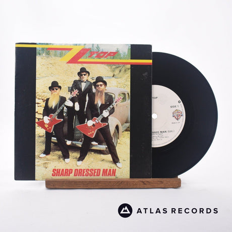 ZZ Top Sharp Dressed Man 7" Vinyl Record - Front Cover & Record