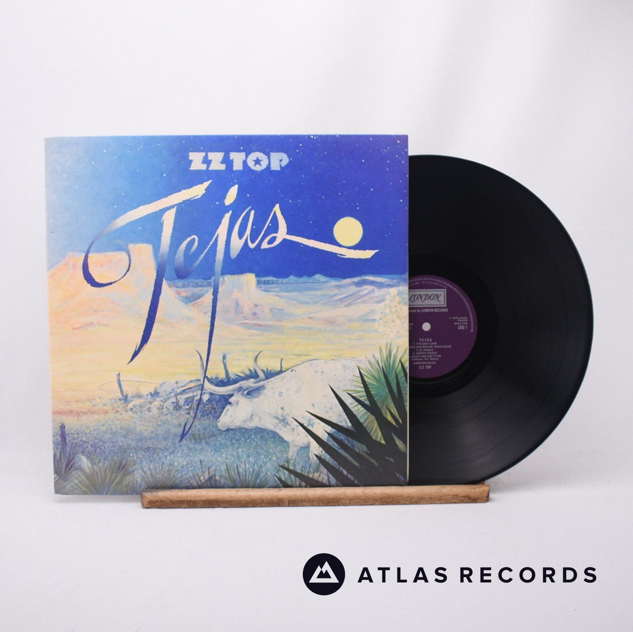 ZZ Top Tejas LP Vinyl Record - Front Cover & Record