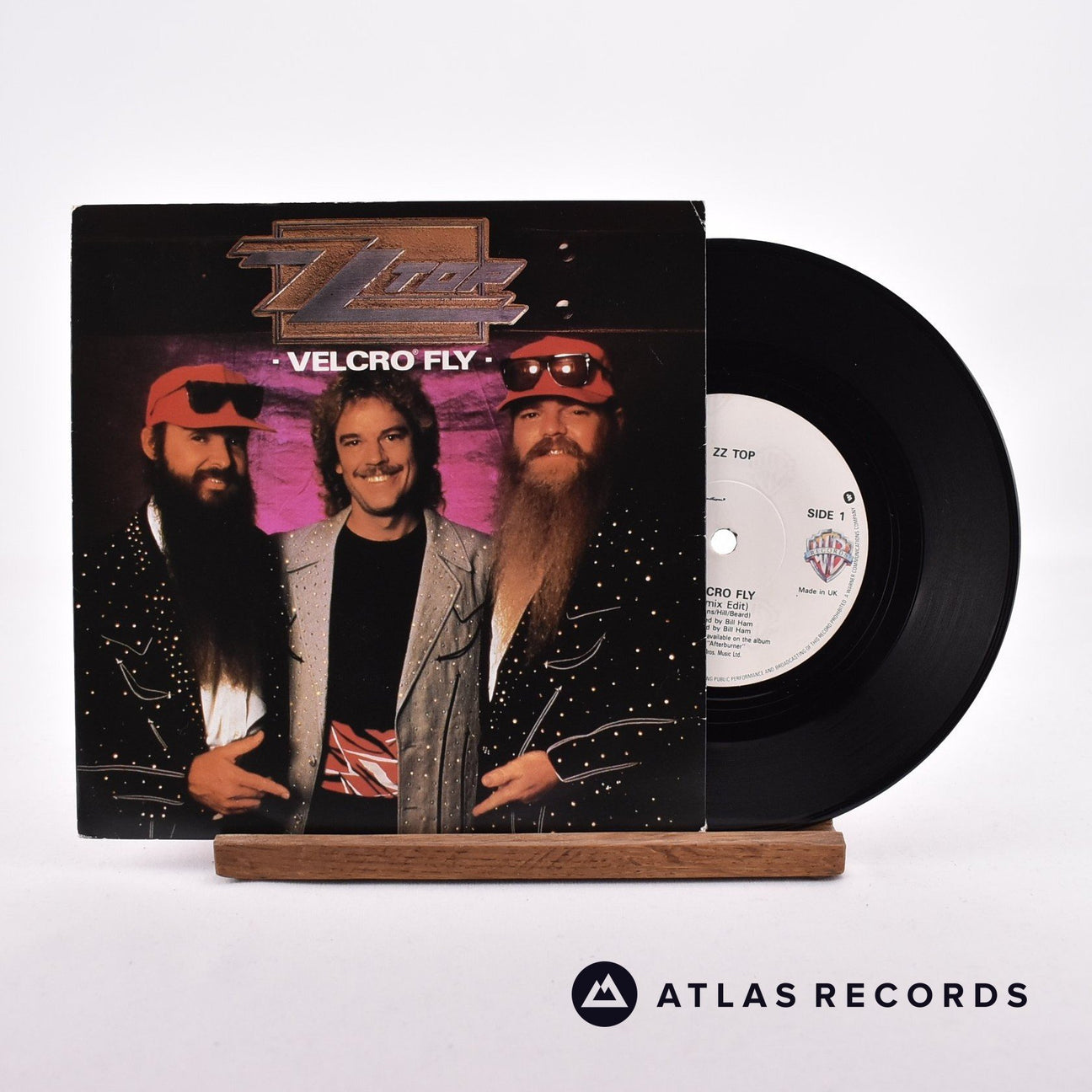 ZZ Top Velcro Fly 7" Vinyl Record - Front Cover & Record