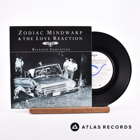 Zodiac Mindwarp And The Love Reaction Backseat Education 7" Vinyl Record - Front Cover & Record