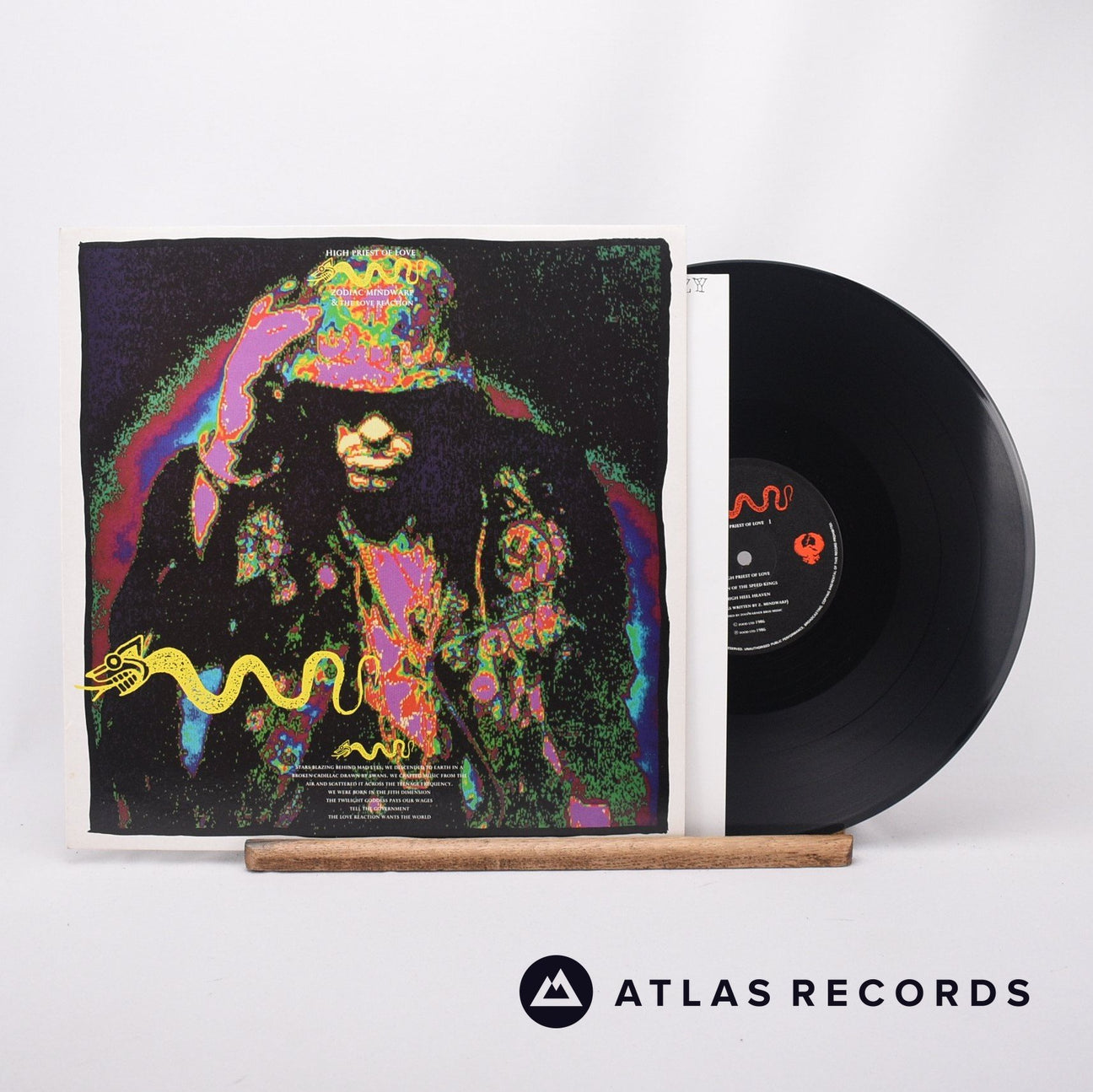 Zodiac Mindwarp And The Love Reaction High Priest Of Love 12" Vinyl Record - Front Cover & Record