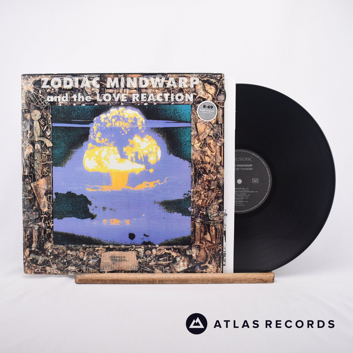 Zodiac Mindwarp And The Love Reaction Hoodlum Thunder LP Vinyl Record - Front Cover & Record